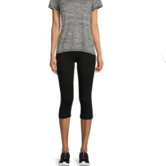 ACIVE DRIWORKS CAPRI LEGGINGS YOGA WORKOUT GYM CASUAL BLACK SMALL - Picture 5 of 11